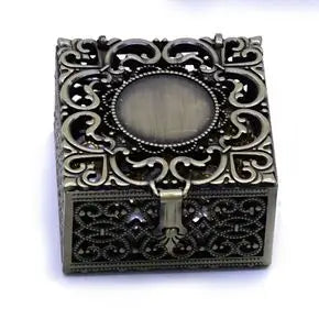 Cajas de metal para guardar rosarios (porta rosarios)