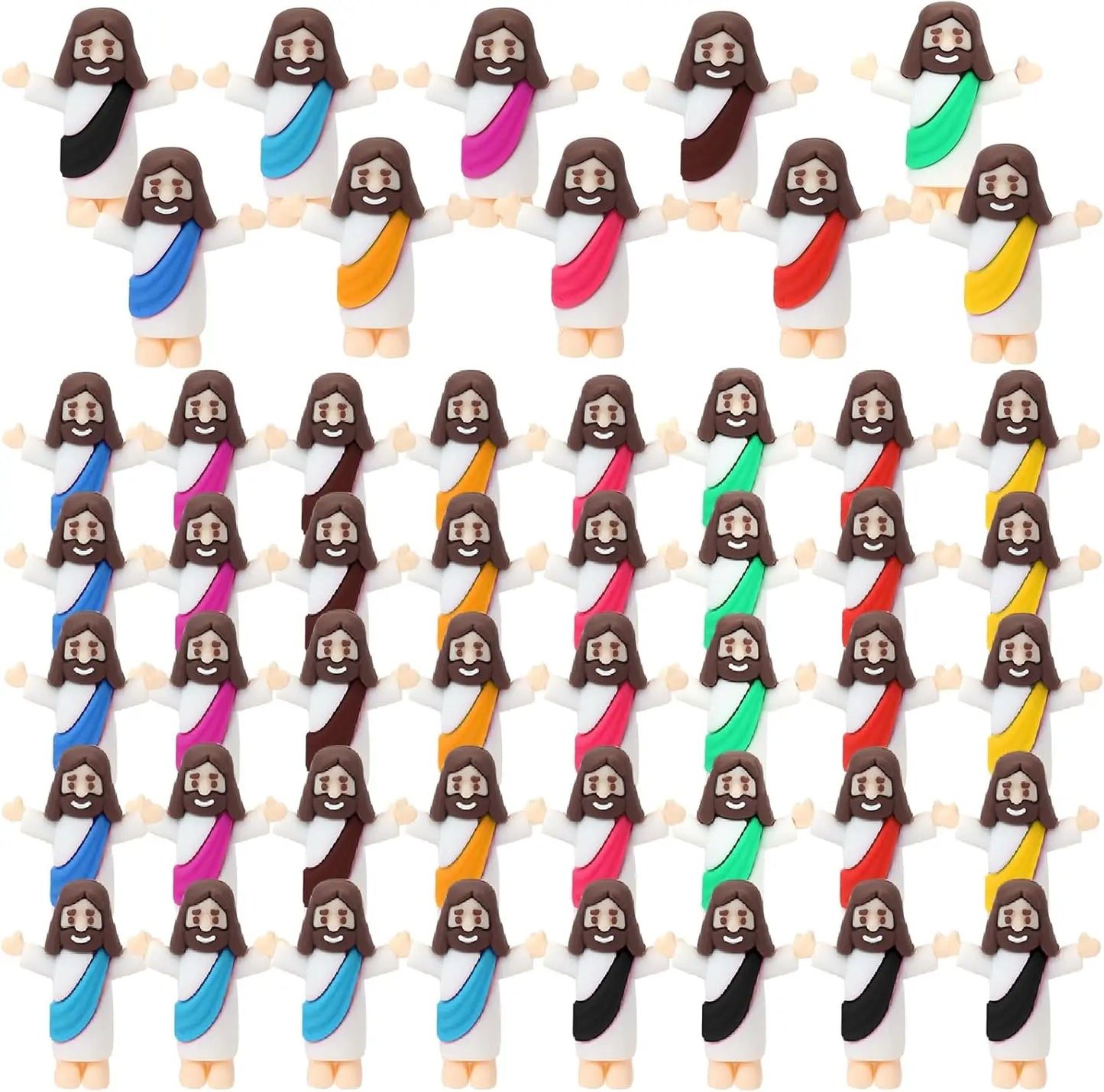 Mini figuras de Jesús, variedades de cantidades