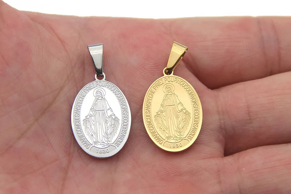 Medalla Milagrosa de acero inoxidable