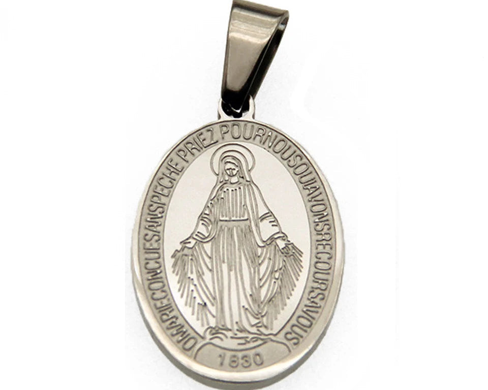 Medalla Milagrosa de acero inoxidable