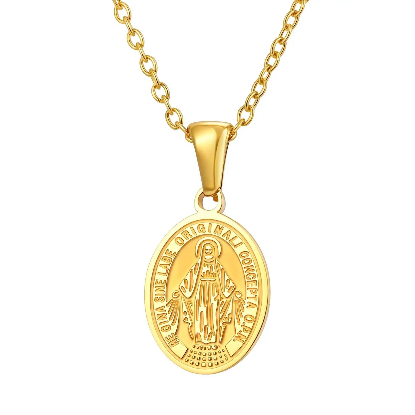 Collar Medalla Virgen Milagrosa