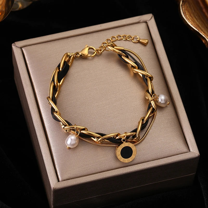 Variedades de Pulseras de Acero Inoxidable, con colgantes