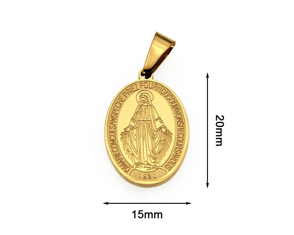 Medalla Milagrosa de acero inoxidable