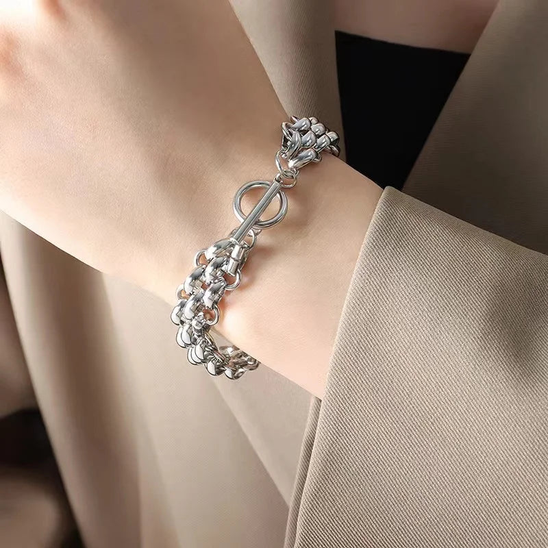 Variedades de Pulseras de Acero Inoxidable, con colgantes