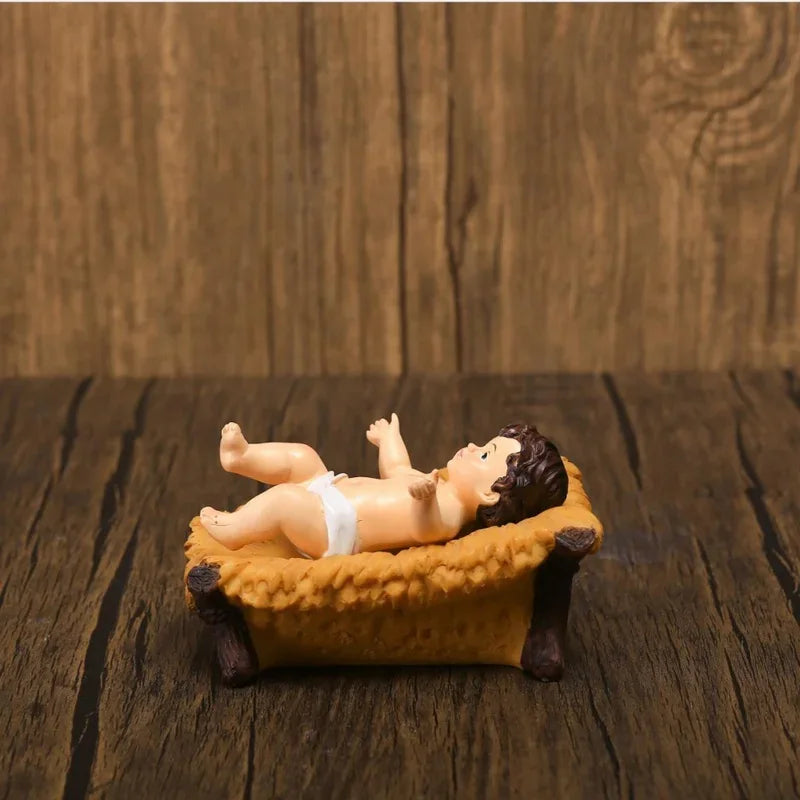 Imagen del Niño Jesús de resina
