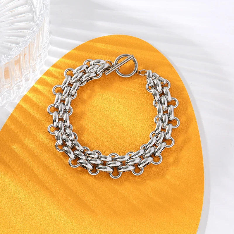 Variedades de Pulseras de Acero Inoxidable, con colgantes