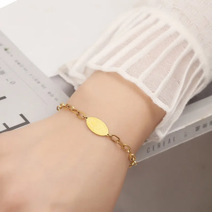 Pulsera de acero inoxidable Medalla Milagrosa