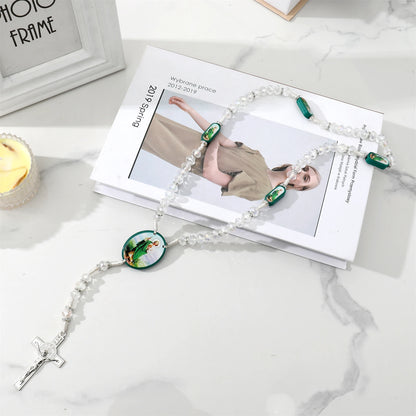 Rosario cuentas cristal, Medallas San Judas Tadeo