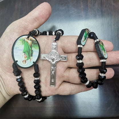 Rosario cuentas cristal, Medallas San Judas Tadeo