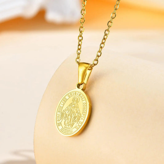 Collar Medalla Virgen Milagrosa