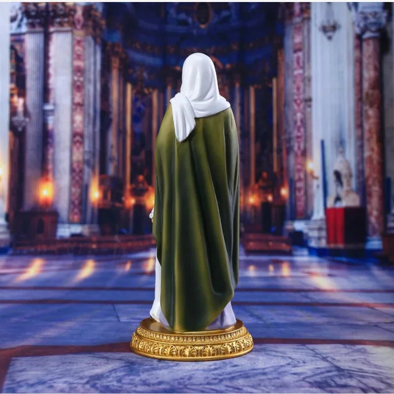 Imagen Santa Ana y la Virgen María (niña) de resina