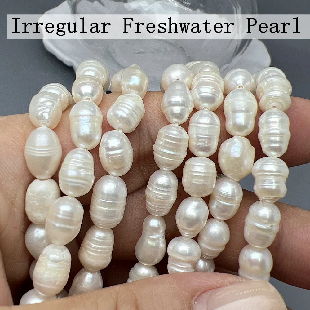Collar de perlas con dijes de nacár, variedades de modelos