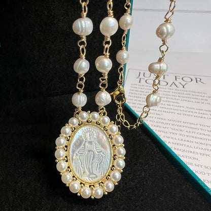Collar Devoción en Perlas & Nácar