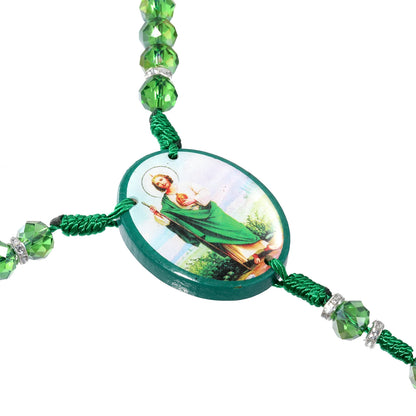 Rosario cuentas cristal, Medallas San Judas Tadeo