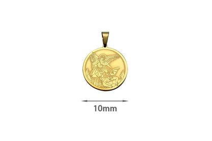 Medalla doble cara San José y San Miguel Arcángel