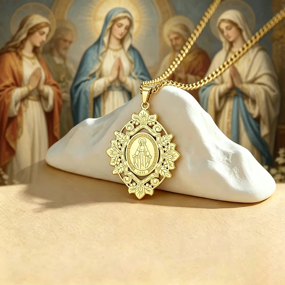 Collar Medalla Virgen Milagrosa