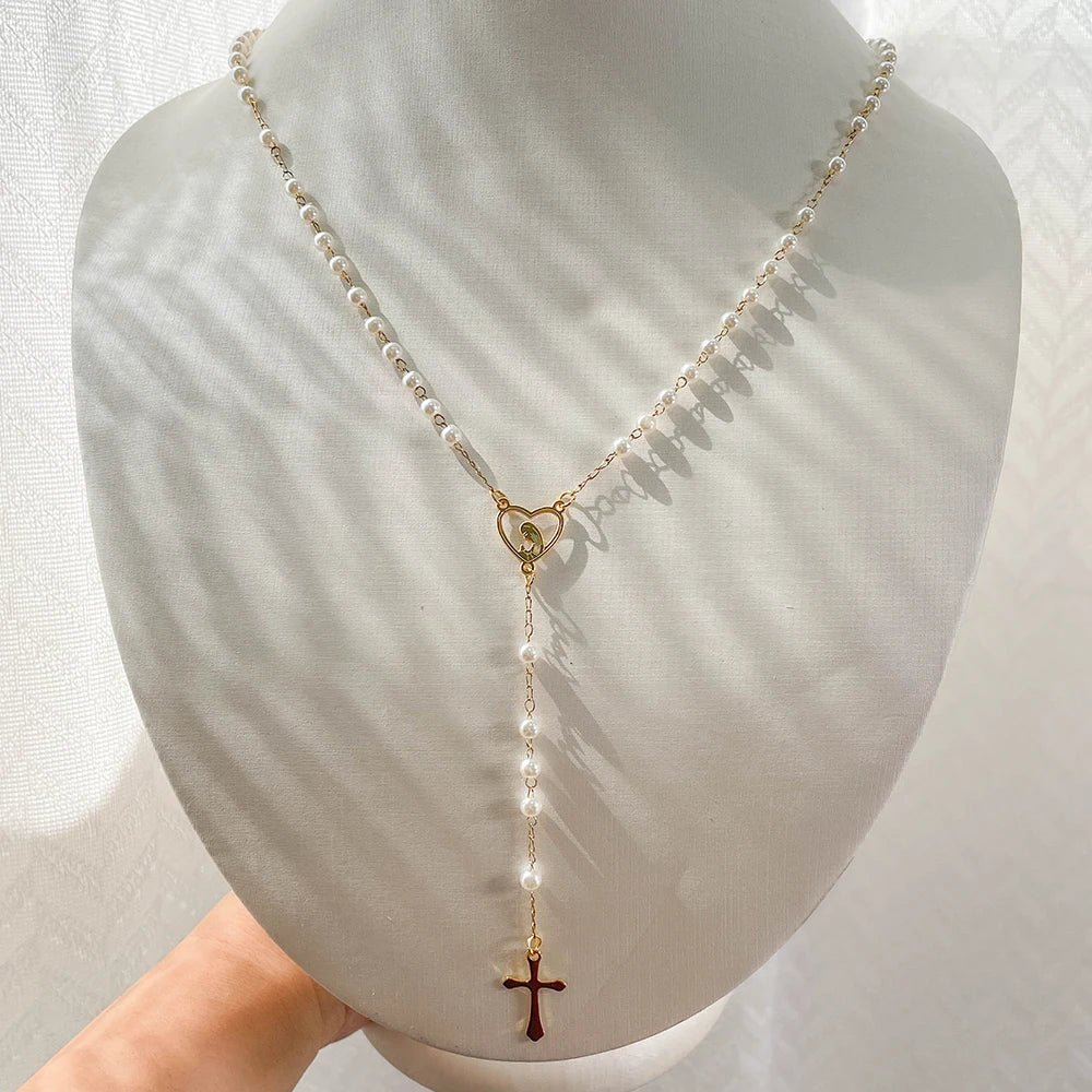 Collar largo rosario, varios modelos