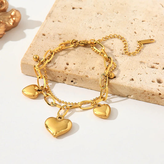 Variedades de Pulseras de Acero Inoxidable, con colgantes