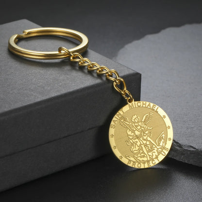 Llavero de San Miguel Arcángel – Protección y Estilo
