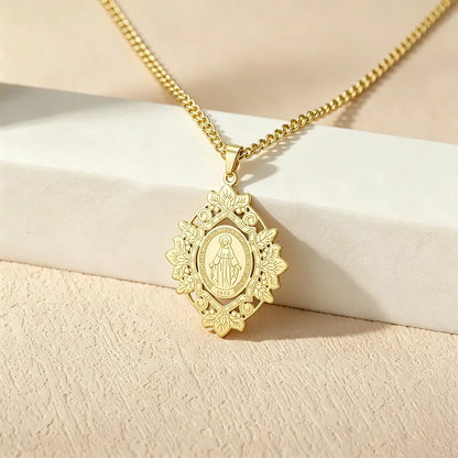 Collar Medalla Virgen Milagrosa