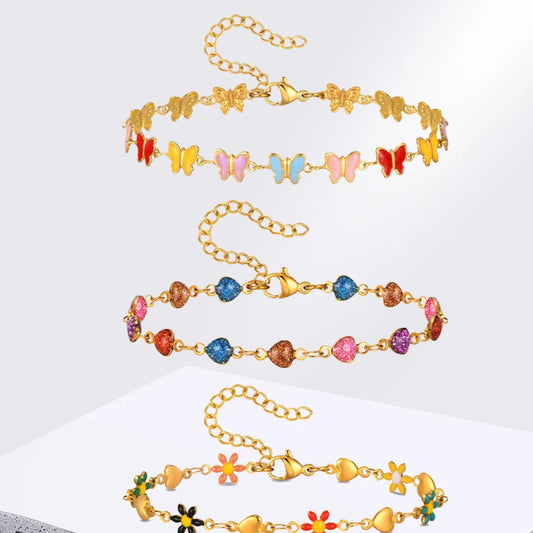 Pulsera infantil de acero inoxidable variedades