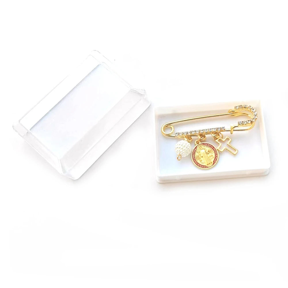 Broche de la Medalla de San Benito y detalle Cruz